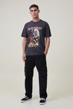 Premium Loose Fit Music T-Shirt, LCN GM WASHED BLACK/IRON MAIDEN - THE BEAST - alternate image 2