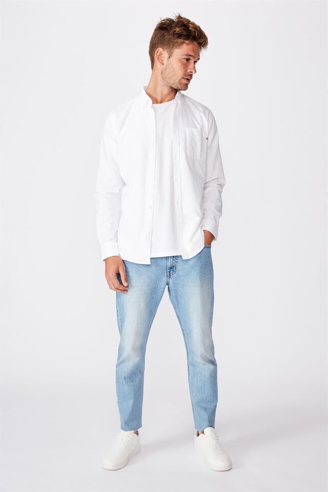 Brunswick Shirt 3, WHITE OXFORD