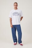 Box Fit College T-Shirt, WHITE MARLE / TRIBECA INTERNATIONAL - alternate image 2