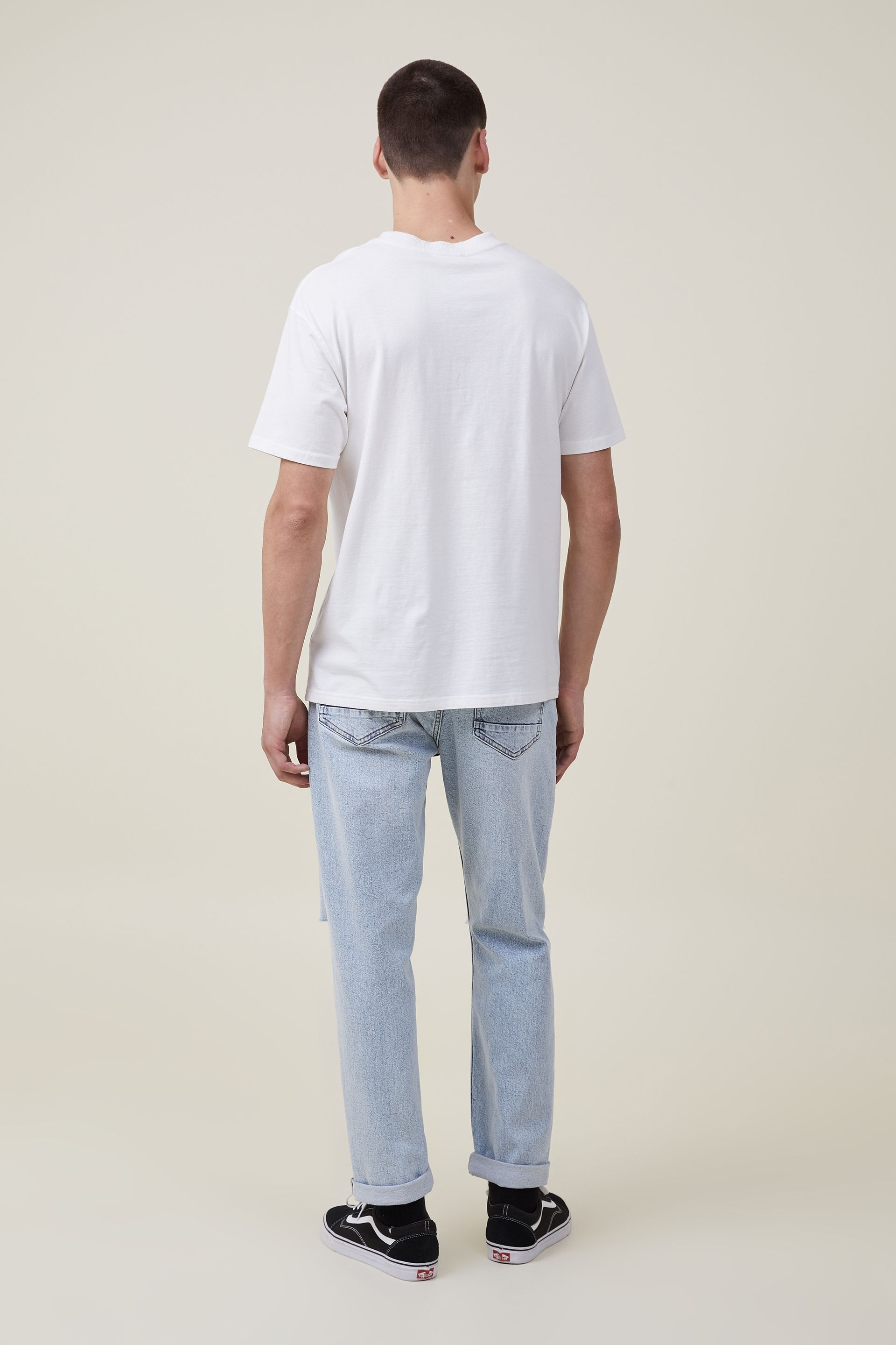 regular fit cropped jeans
