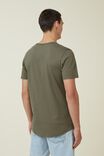 Camiseta - Organic Longline T-Shirt, MILITARY - vista alternativa 3