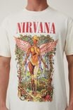 Premium Loose Fit Music T-Shirt, LCN MT CREAMPUFF/NIRVANA - FLORAL IN UTERO - alternate image 4