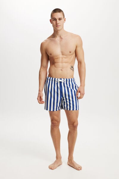 Stretch Swim Short, NAUTICAL BLUE STRIPE