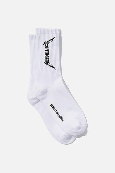 Special Edition Active Sock, LCN PRO WHITE/METALLICA