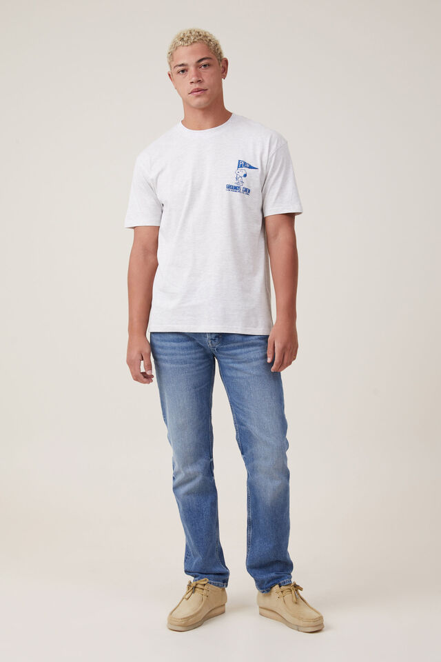 Snoopy Loose Fit T-Shirt, LCN PEA WHITE MARLE / GROUNDS CREW
