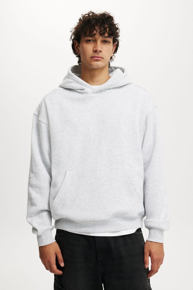 Box Fit Hoodie, GREY MARLE