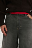 Super Baggy Jort, CARPENTER SMOKEY WASHED GREY - example image 4
