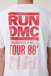 Run Dmc Loose Fit T-Shirt, LCN MT WHITE/RUN DMC - TOUR 86 - alternate image 4