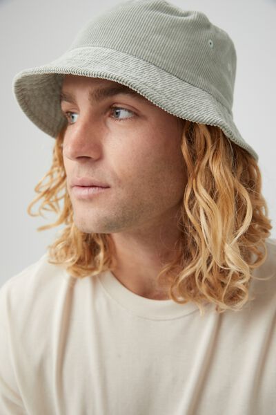Cord Bucket Hat, WASHED COOL MINT/CORD