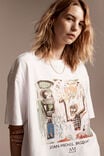 Basquiat Loose Fit T-Shirt, LCN BSQ WHITE/BAPTISM - alternate image 2