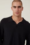 Camiseta - Jimmy Long Sleeve Polo, BLACK - vista alternativa 2