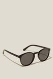 Lorne Polarized Sunglasses, BLACK GLOSS/SMOKE - alternate image 2