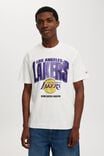 NBA LA Lakers Loose Fit T-Shirt, LCN NBA VINTAGE WHITE/LAKERS - FADE - alternate image 1