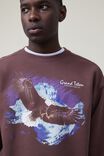 Tricôs - Oversized Graphic Sweater, WOODCHIP/GRAND TETON - vista alternativa 4