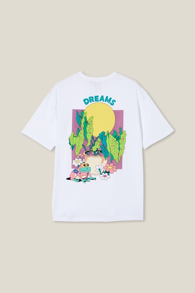 Dabsmyla Loose Fit T-Shirt, LCN DAB WHITE / DREAMS