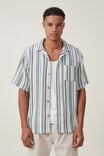 Palma Short Sleeve Shirt, INDIGO MULTI STRIPE - alternate image 1
