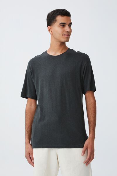 Hemp T-Shirt, WASHED BLACK