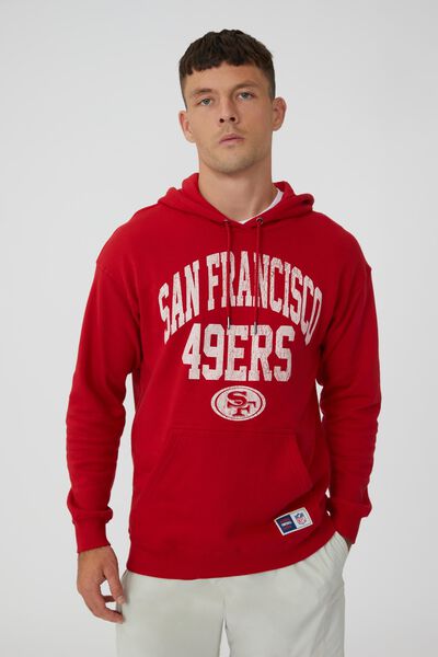 Active Collab Oversized Pullover, LCN NFL TOMATO RED / SAN FRANCISCO 49ERS