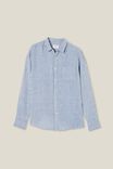 Camisas - Linen Long Sleeve Shirt, EAST COAST BLUE STRIPE - vista alternativa 5