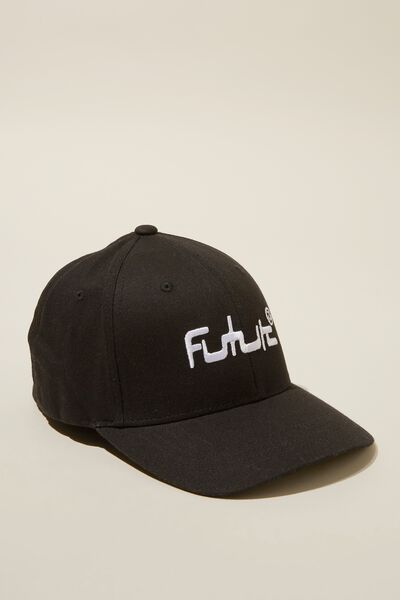 Fitted Stretch Hat, BLACK/ FUTURE