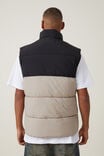 Recycled Puffer Vest, STONE PANEL - alternate image 3