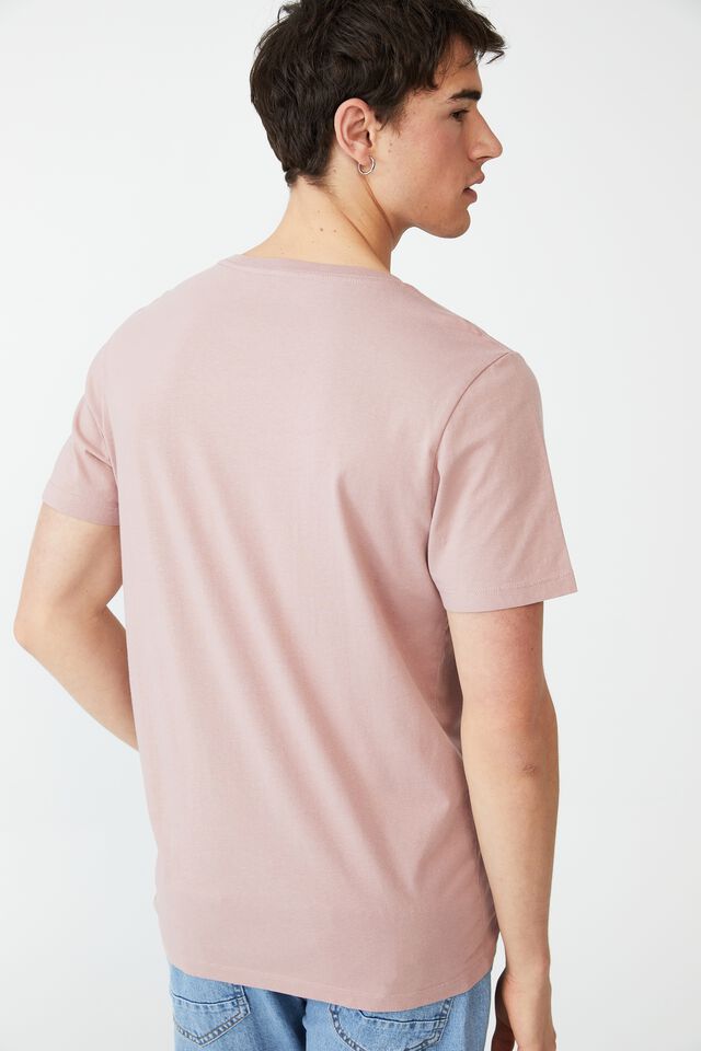 Organic V-Neck T-Shirt, PLUM