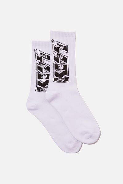 Special Edition Active Sock, LCN BRA WHITE/ KISS FACES