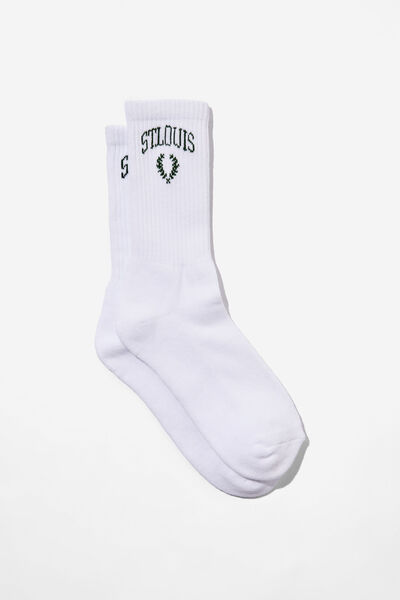 Graphic Sock, WHITE/ST. LOUIS