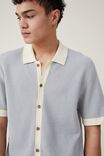 Camisas - Pablo Short Sleeve Shirt, BABY BLUE BORDER - vista alternativa 4