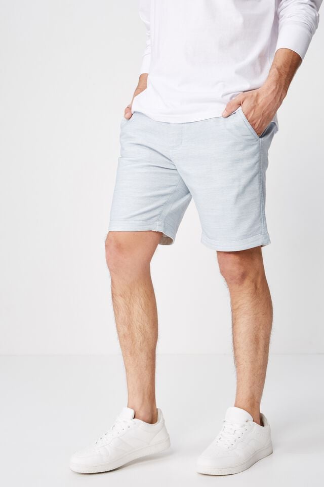 Tailored Casual Short, BLUE TEXTURE