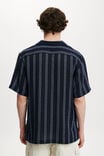 Palma Short Sleeve Shirt, DARK BLUE EASY STRIPE - alternate image 3