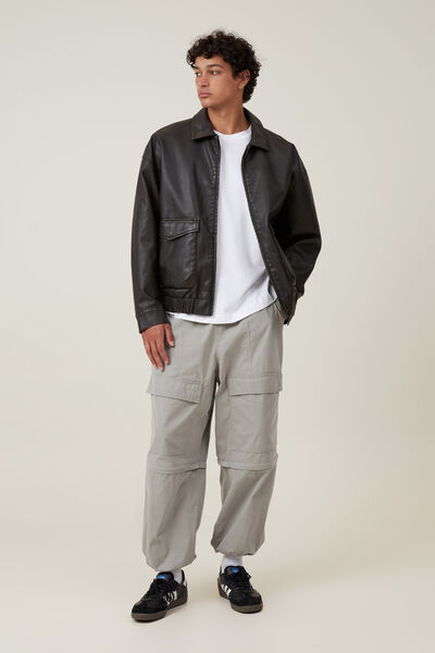 Parachute Super Baggy Pant, WASHED MILITARY ZIP OFF