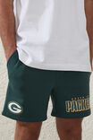 Active Collab Fleece Short, LCN NFL PINENEEDLE GREEN / PACKERS LOGO - alternate image 2