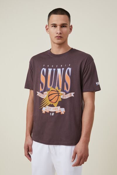 Active Nba Oversized T-Shirt, LCN NBA AGED GRAPE / PHOENIX SUNS BANNER