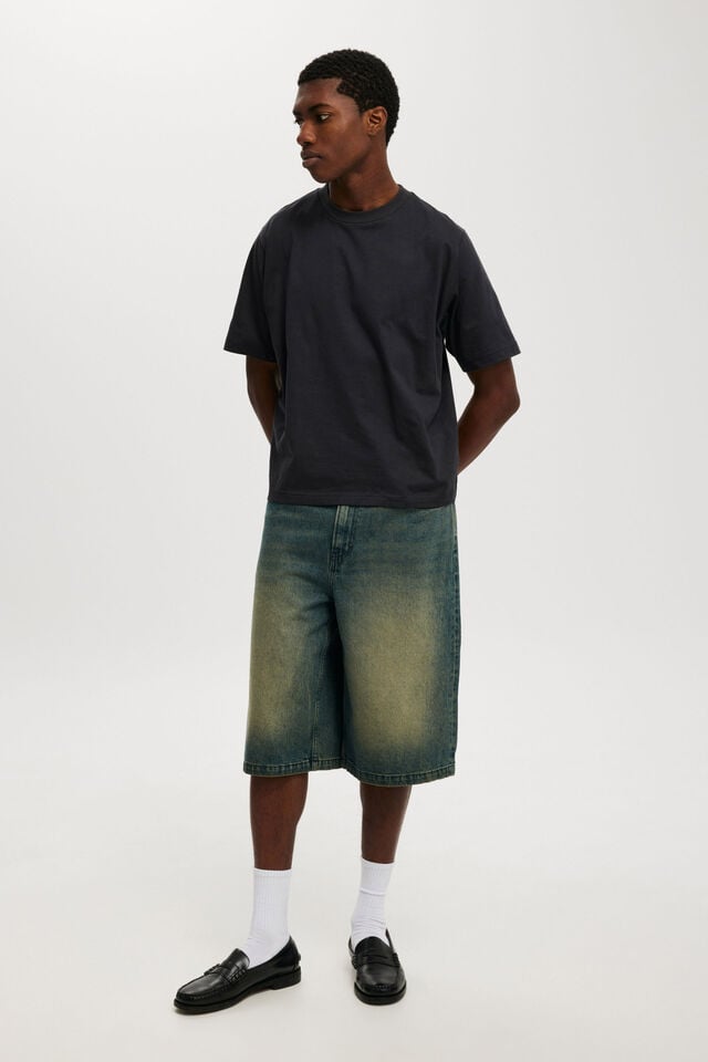 Super Baggy Jort, Y2K WASHED BLUE