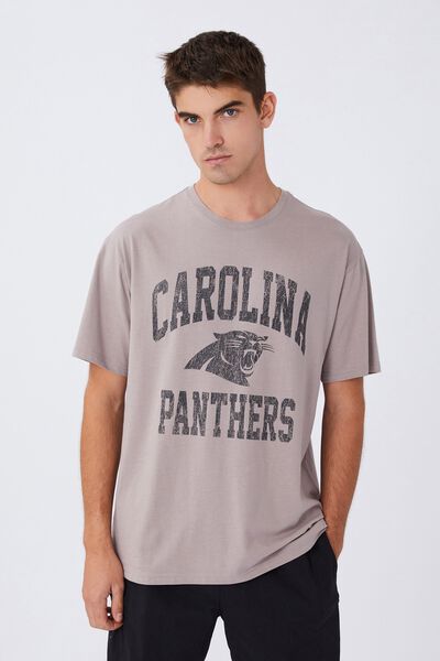 Active Collab Oversized T-Shirt, LCN NFL WASHED BRICK/CAROLINA PANTHERS