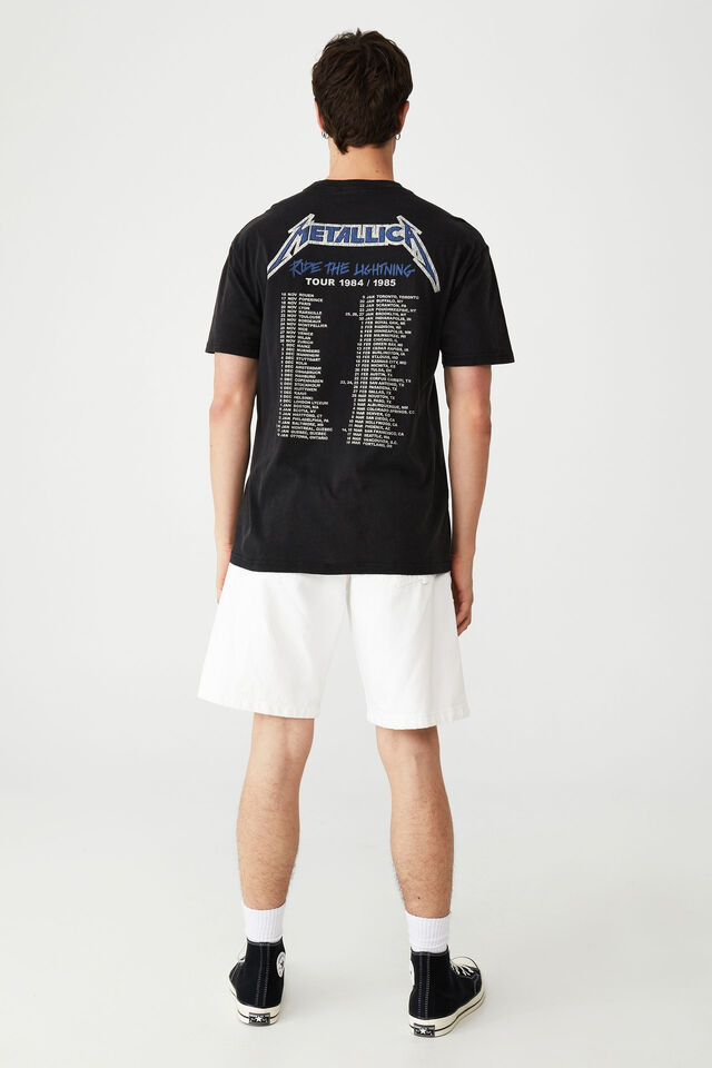 Camiseta - Special Edition T-Shirt, LCN PRO BLACK/METALLICA-RIDE THE LIGHTNING