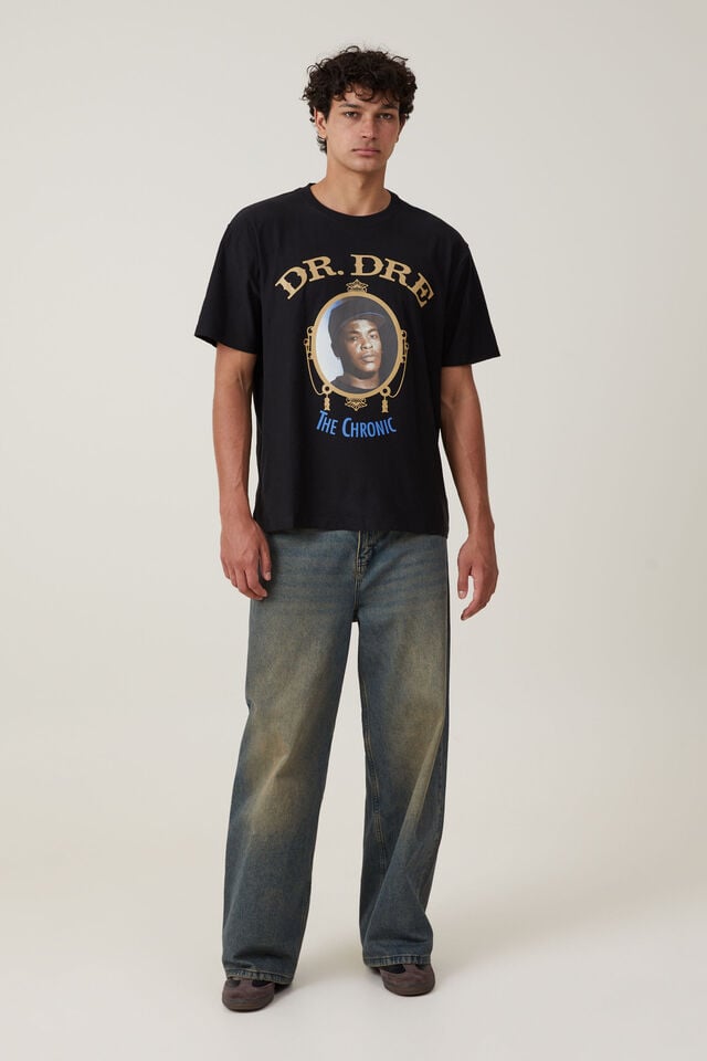 Camiseta - Dr Dre Loose Fit T-Shirt, LCN BRA BLACK/DR DRE - THE CHRONIC