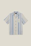 Palma Short Sleeve Shirt, BLUE BUSY STRIPE - alternate image 5