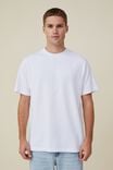 Camiseta Organic Loose Fit T-Shirt, WHITE - vista alternativa 1