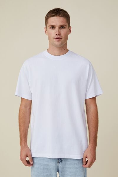 Camiseta - Organic Loose Fit T-Shirt, WHITE