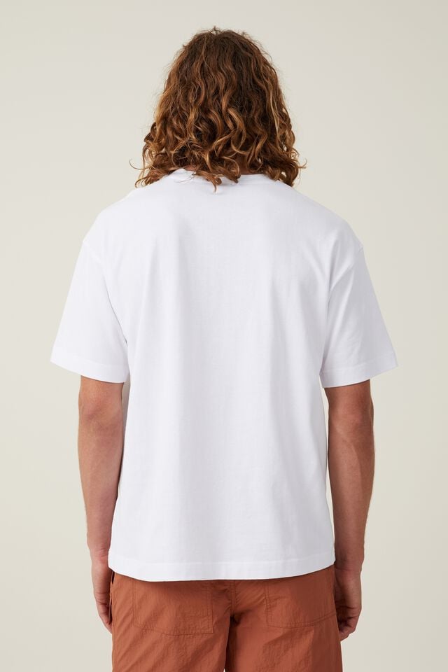 Box Fit Graphic T-Shirt, WHITE/YELLOWSTONE PARK