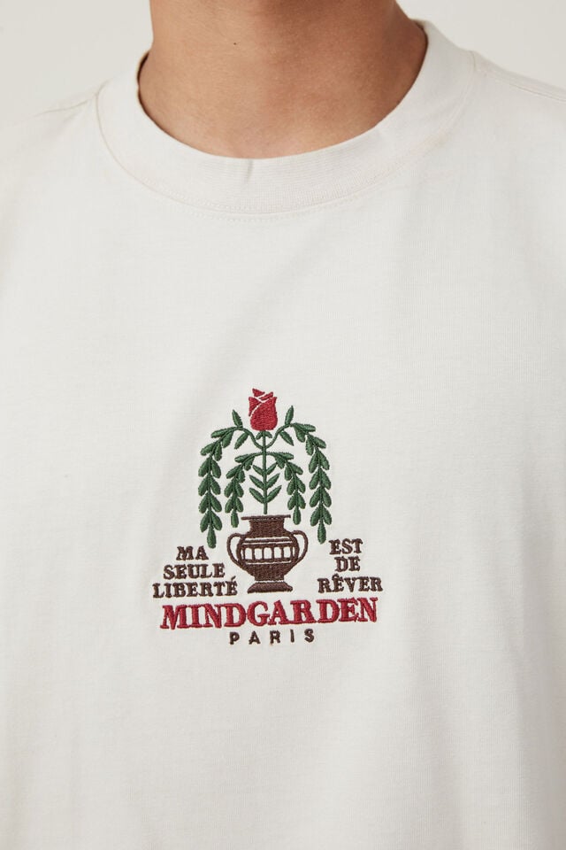 Box Fit Graphic T-Shirt, BONE/MINDGARDEN PARIS