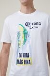 Corona Premium Loose Fit T-Shirt, LCN COR VINTAGE WHITE/CORONA - LA VIDA NAS FI - alternate image 4