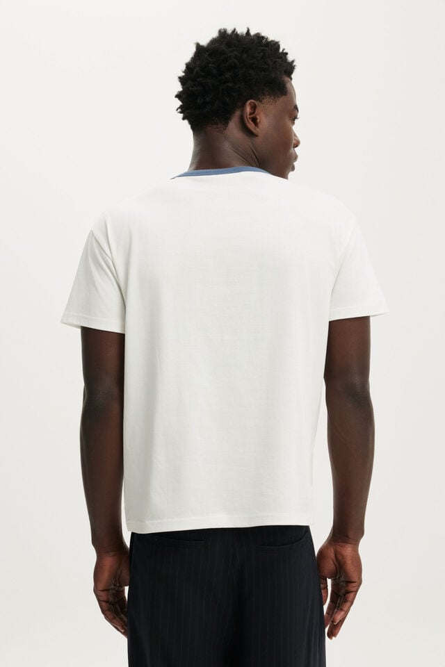 Fitted Graphic T-Shirt, VINTAGE WHITE / WYOMING