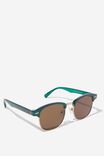 Leopold Sunglasses, OCEAN GREEN/BROWN SMOKE