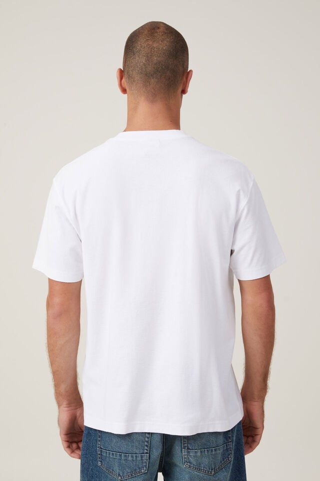 Camiseta - Loose Fit College T-Shirt, WHITE / WASHINGTON PARKS