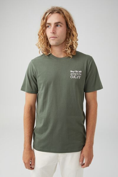 Tbar Art T-Shirt, FOREST/OKAY