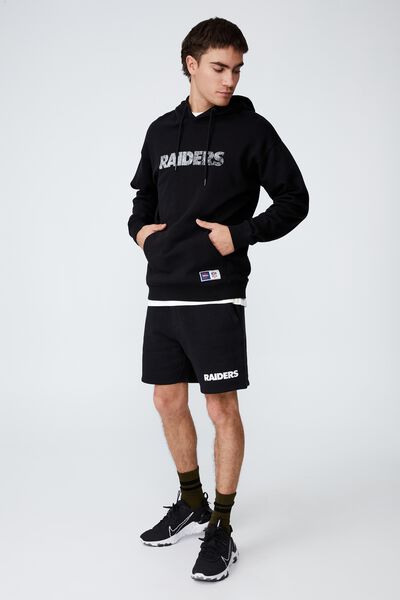 Active Collab Oversized Pullover, LCN NFL BLACK/RAIDERS LOGO