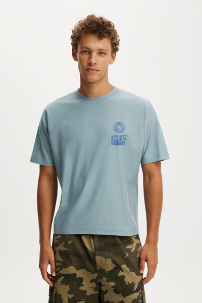 Cropped Fit Graphic T-Shirt, CITADEL/EIGHTSTAR